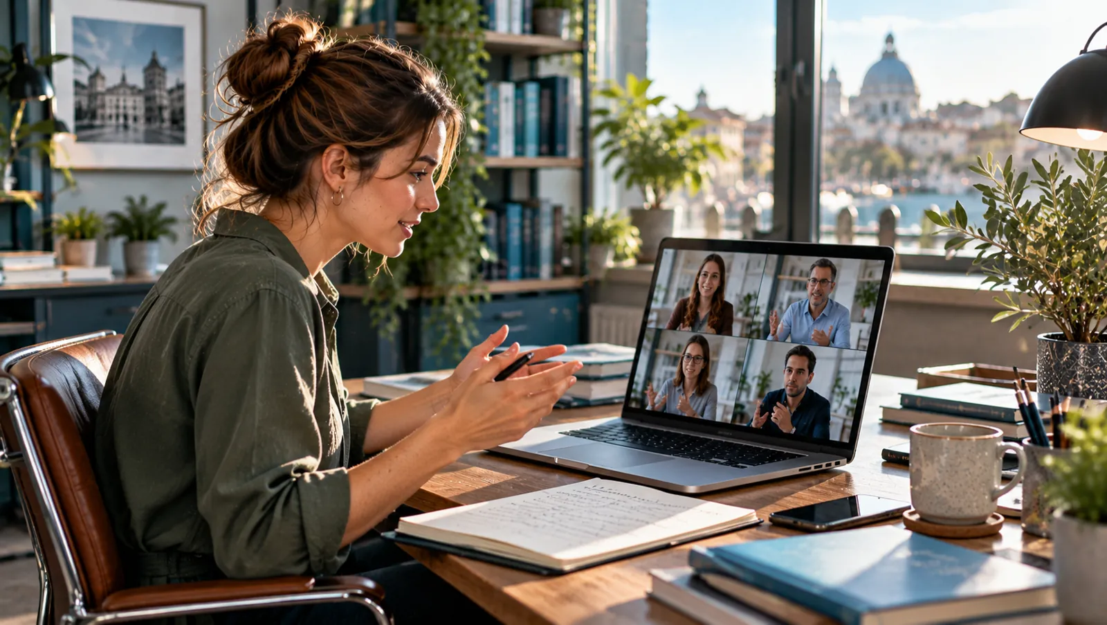Comunicazione professionale con i clienti in videochiamata